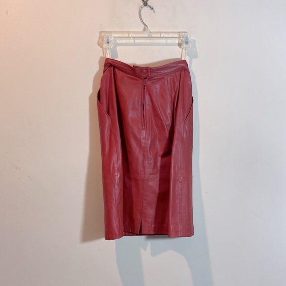 Vintage West Bay Sports Leathers Skirt with Matching Sweater - Picture 3 of 8